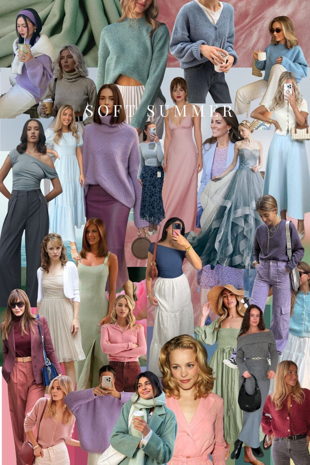 A curated collection of soft summer looks