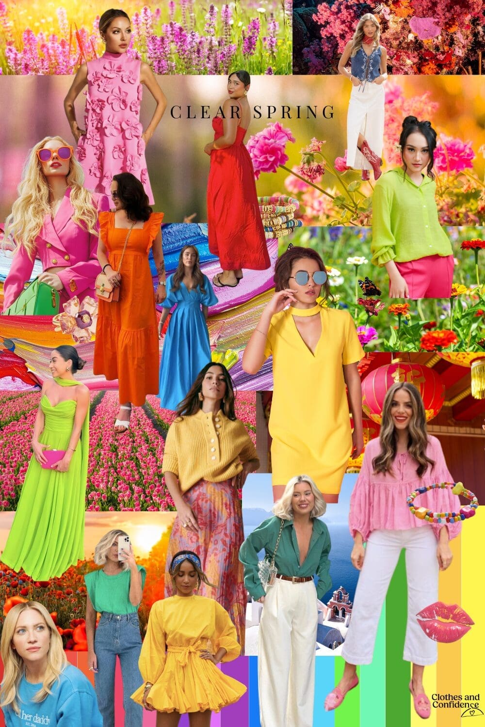 Clear spring inspiration collage