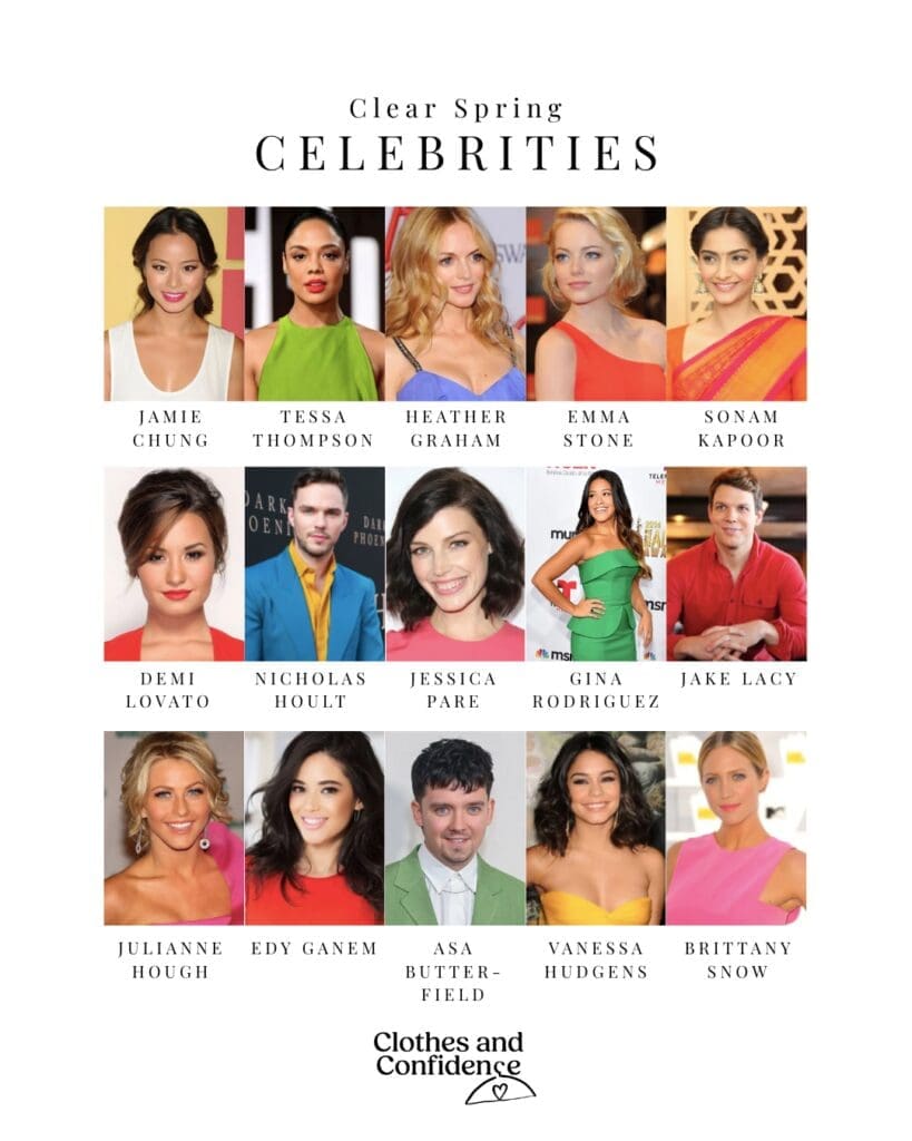 Clear spring celebrities