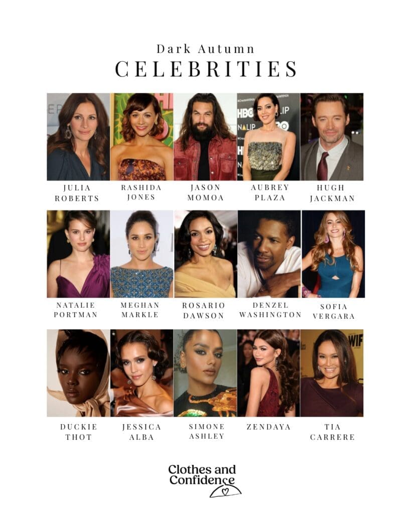 Dark autumn celebrities
