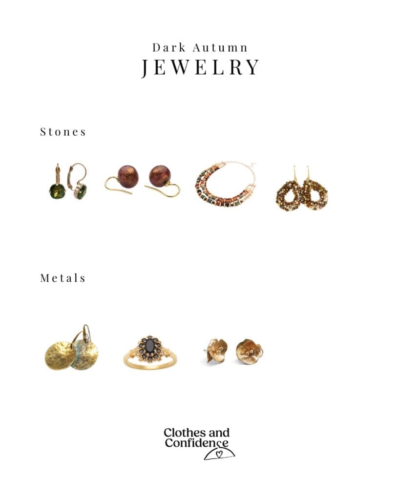 Some great jewelry for dark autumn people