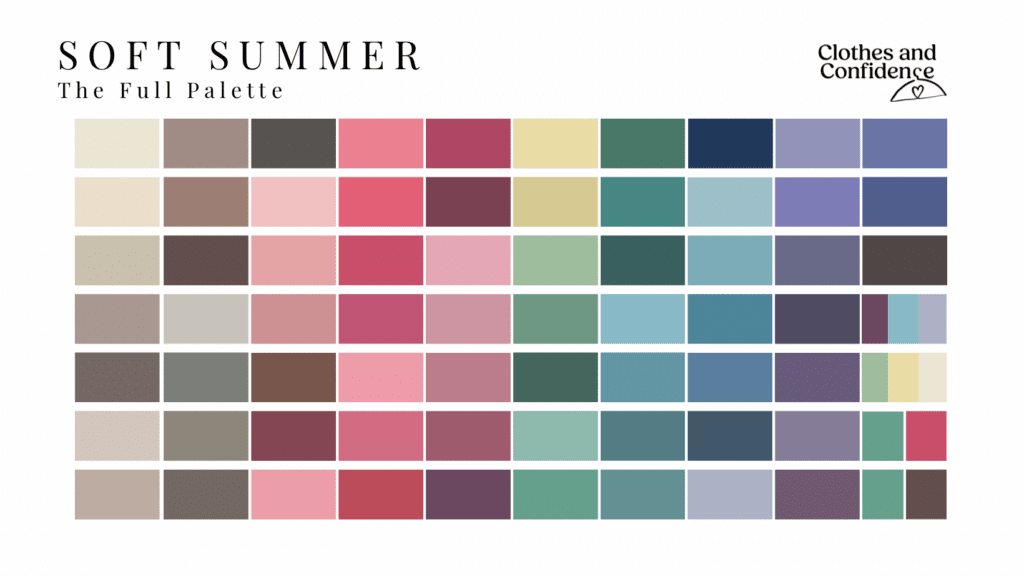soft summer color palette