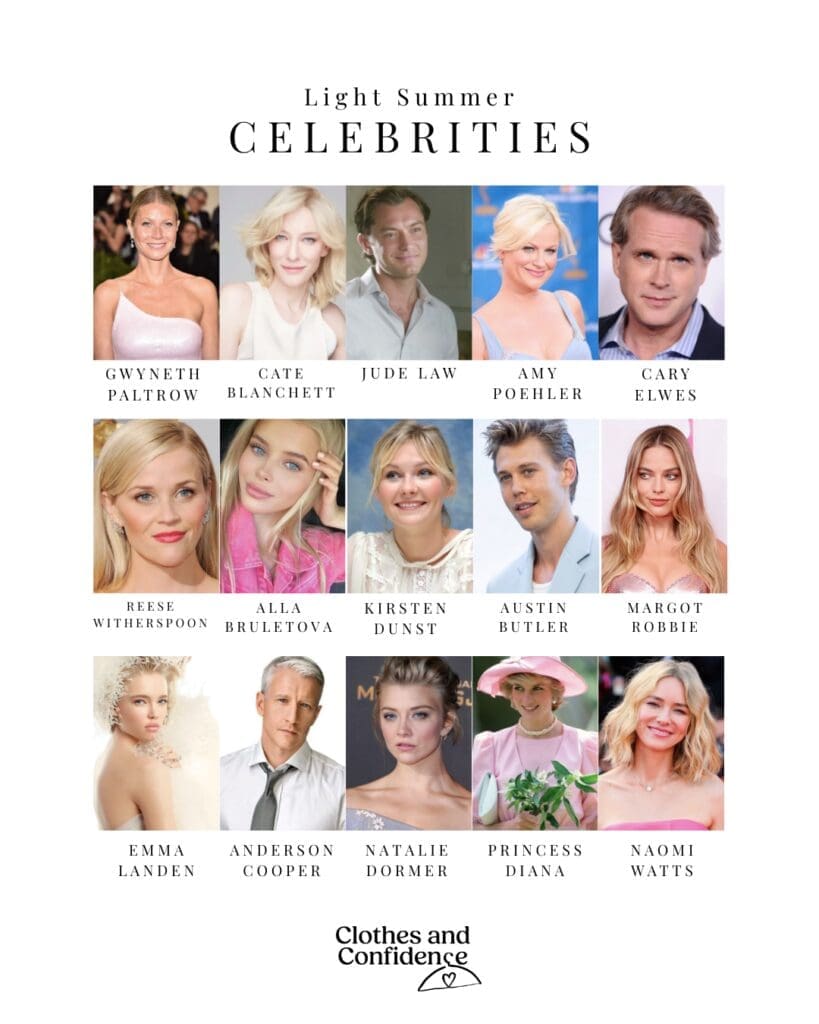 Light summer celebrities