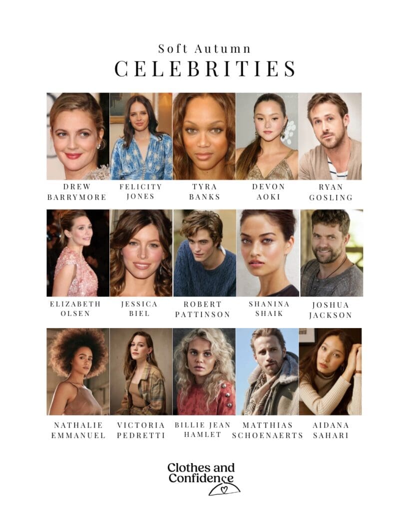 A good representatin of soft autumn celebrities