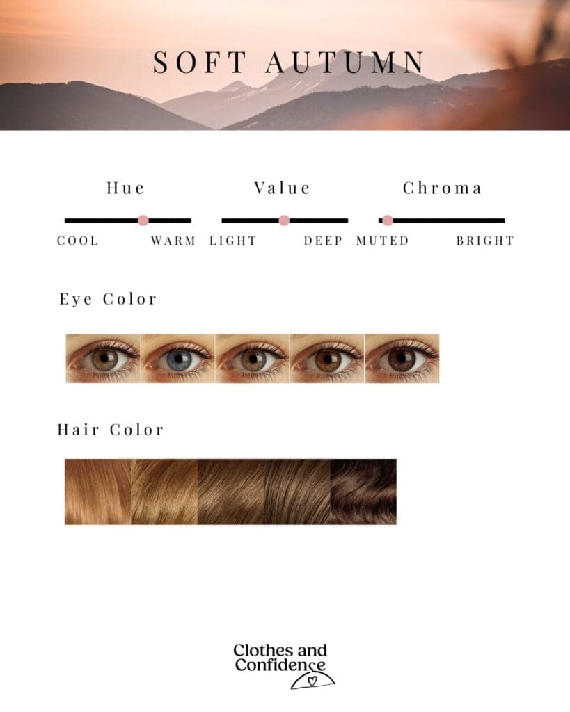 typical features of soft autumn people