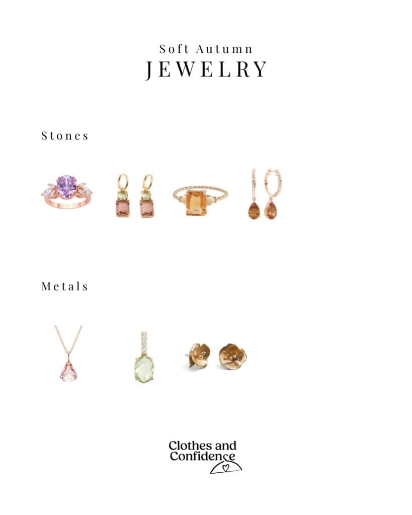 lovely jewelry for soft autumn people