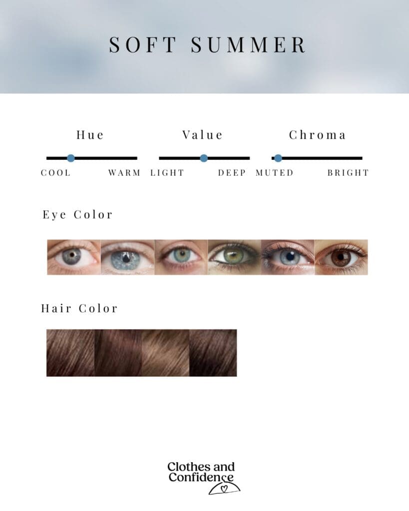 features of a soft summer person