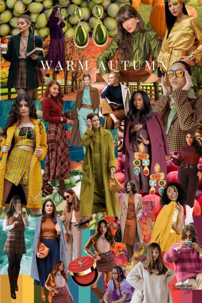 Warm autumn collages