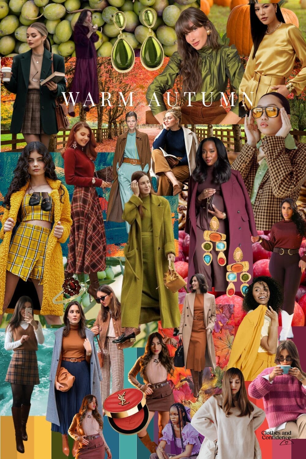 Warm autumn collages