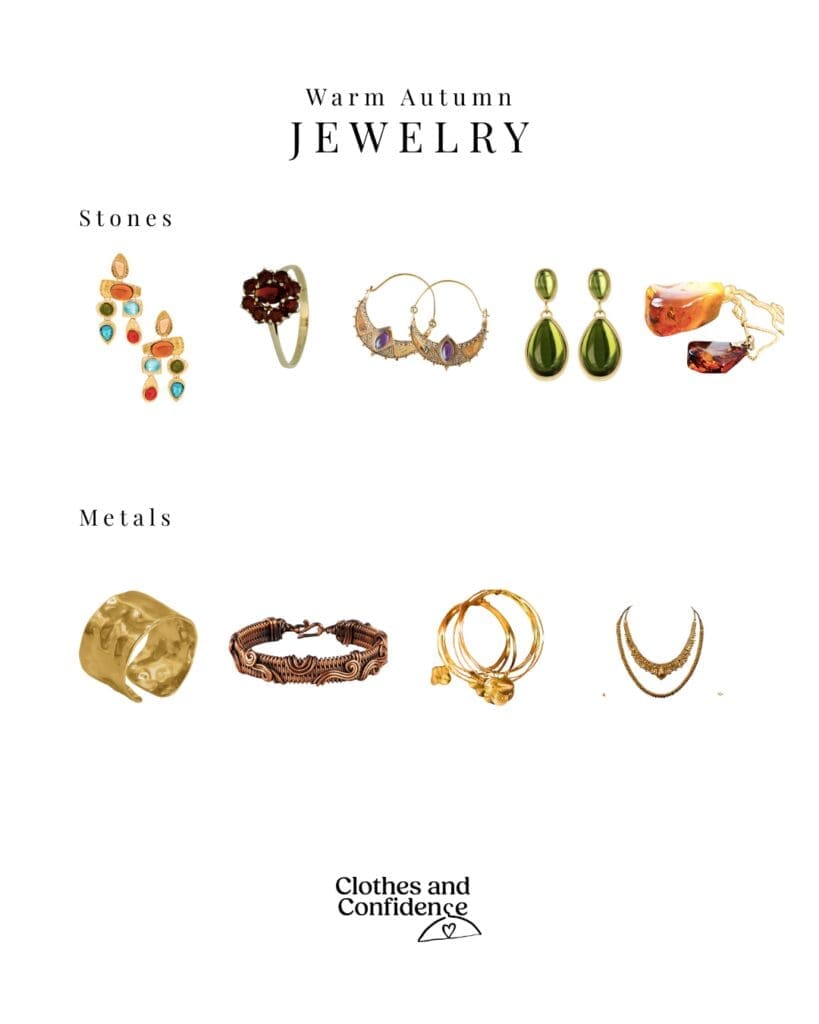 Jewelry that would look great on Warm Autumns