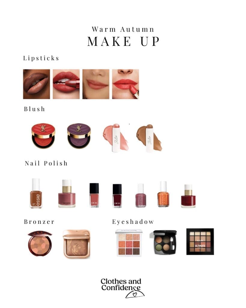 Make up that looks great on warm autumns