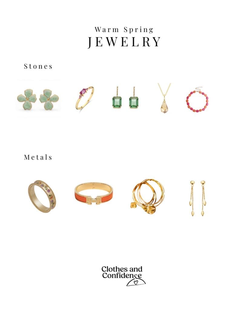 Some jewelry examples for a warm spring