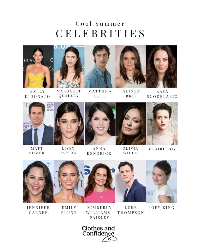 Cool summer celebrities